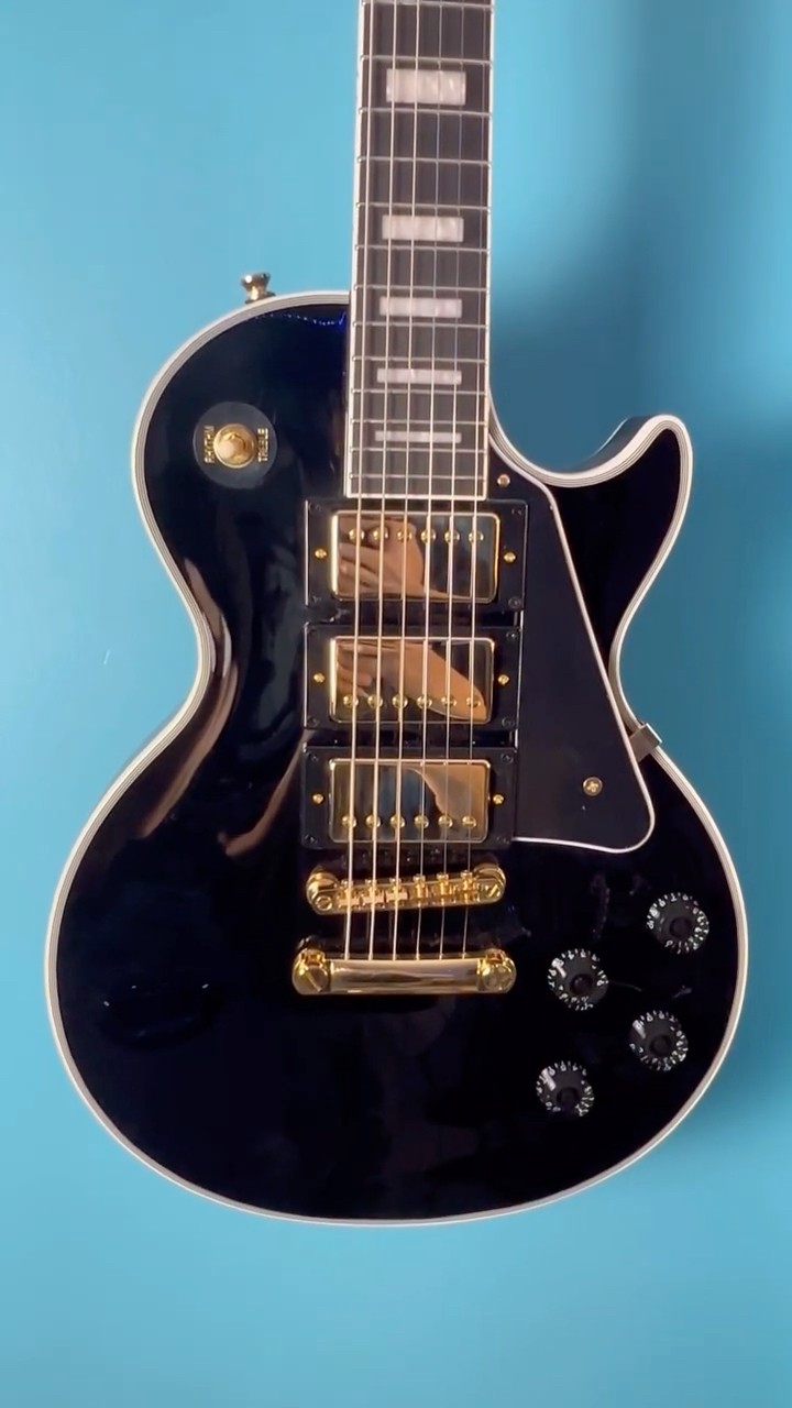 2025 Epiphone Les Paul “Black Beauty” Custom AmericanMusical.com