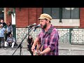 Radiohead, Fake Plastic Trees (cover by Rob Falsini) - busking in the streets of London, UK