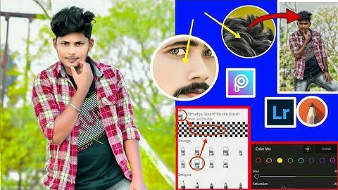 Autodesk Hair Editing Step By Step ll Autodesk Sketchbook Hair + Face Smooth New Tutorial-prem edit