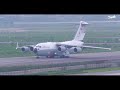 Kuwait air force c17 globemaster arrival at dhaka airport