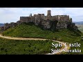 4K Bird&#39;s view of the 800 years old Spiš Castle, in Spiš, Slovakia