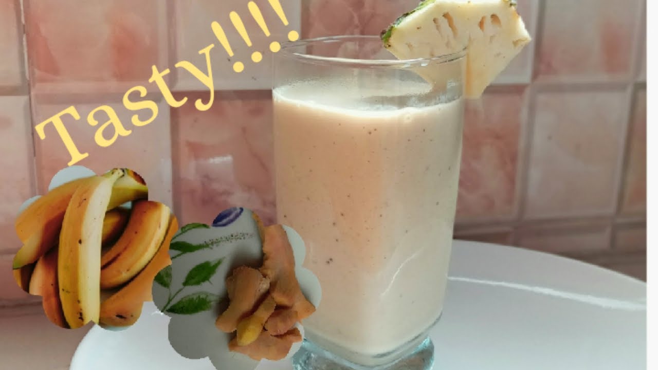 HOW TO MAKE BANANA SMOOTHIE BEST BANANA GINGER SMOOTHIE
