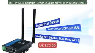 USR-W630s Industrial Grade Dual Band WIFi5 Wireless Client Modbus G... — Top Rated 2026 | Buy Now!