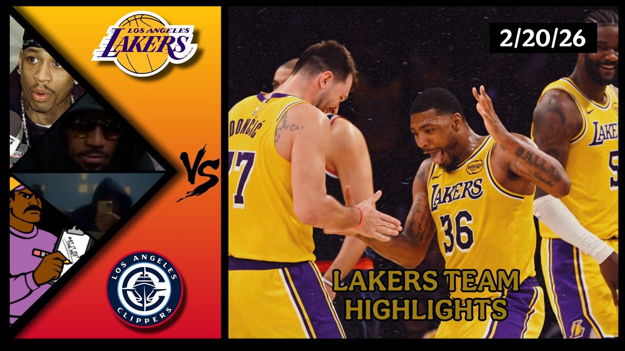 Lakers Team Highlights vs Clippers reaction W/ Coaches Den - YouTube