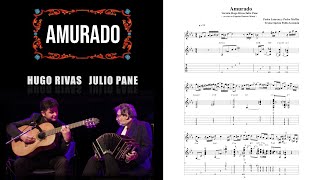 PDF Sample AMURADO Tango (version Hugo Rivas - Julio Pane) guitar tab & chords by Pablo Guzmán.