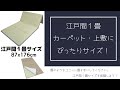 さるるの部屋 折りたためるユニット畳 江戸間１畳 87x176cm コンパクト収納 本格畳縁仕様 スベリ止め加工