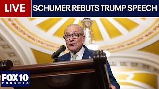 🔴LIVE: Senate Minority Leader Chuck Schumer previews Trump’s address to the nation | FOX 10 Phoenix