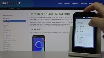 ALCATEL U3 2018 Default Notification Tones
