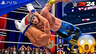 WWE 2K24 - Cody Rhodes (c) vs. Logan Paul (c) - WrestleMania Main Event Match | PS5™ [4K60]