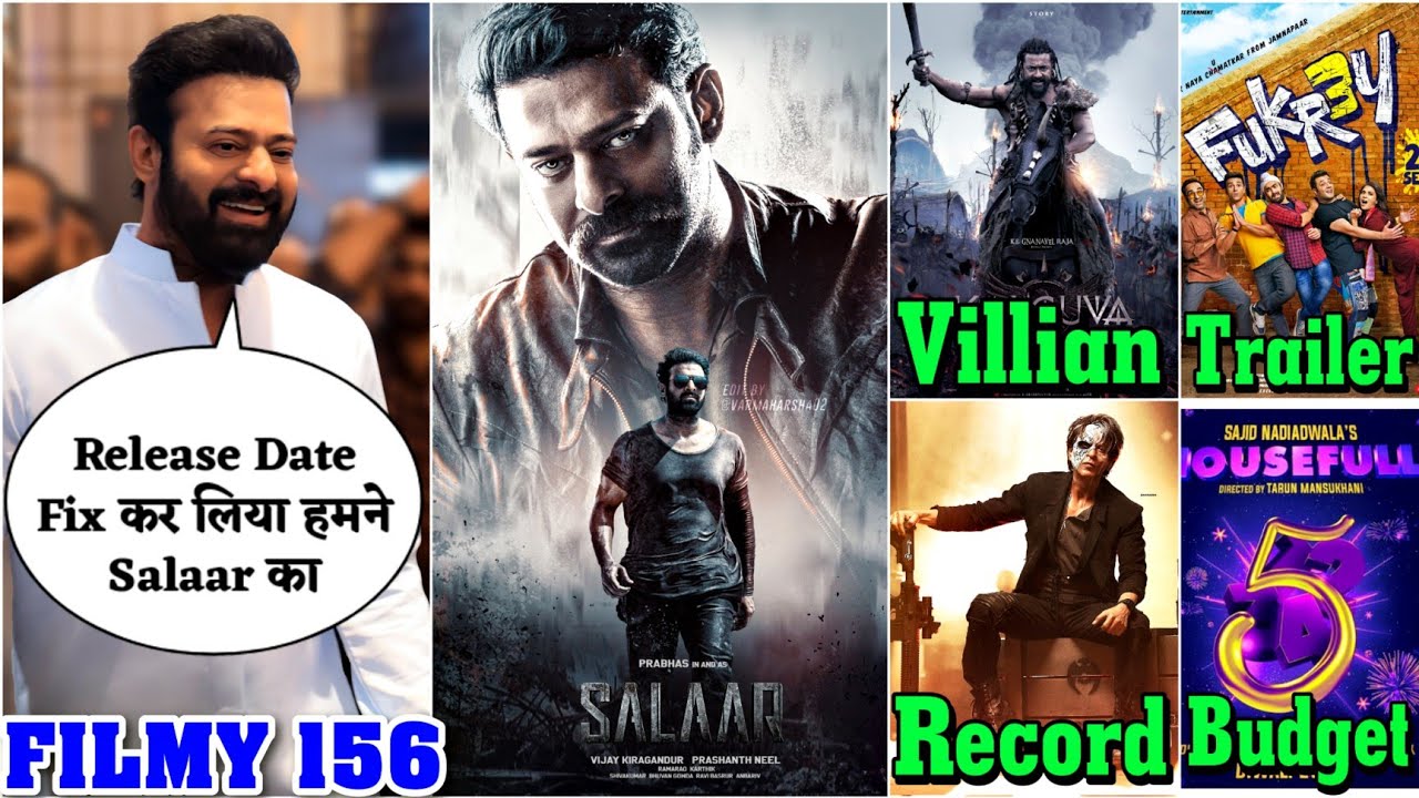 Salaar Exact Release Date Leaked 😱 Jawan Opening | Kanguva | Housefull 5 | Fukrey 3 | AS Ki Film