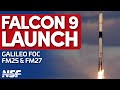 SpaceX Falcon 9 Launches Galileo FM25 and FM27