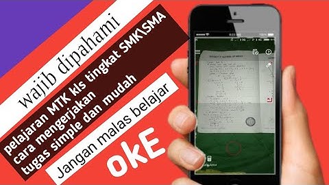 Cara mengerjakan soal MTK dengan aplikasi photomath