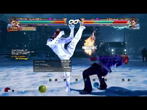 Hwoarang 68 Damage Combos for Right or Left Flamingo uf+4 9RK Season 4 Tekken 7