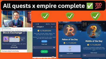 all quests complete x empire/rebus of the day riddle of the day 🎊 🎁 stokes exchange September 25, 26