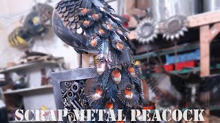 Making a Metal Peacock From Scrap!!