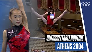 🤸🏻‍♀️Amazing uneven bar routines of team North Korea at Athens 2004