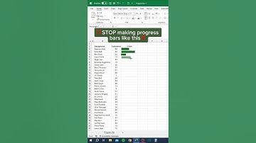 Progress Bars in Excel‼️ #excel #exceltips #exceltutorial