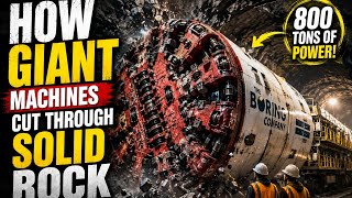 How Giant Tunnel Boring Machines Cut Through Solid Rock | Mega Excavation Technology 