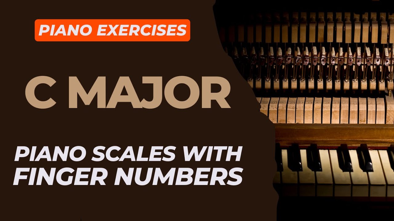 Easy Piano Tutorial How To Play The C Major Scale With Finger Numbers Easy Piano Tutorial How To Play The C Major Scale With Finger Numbers