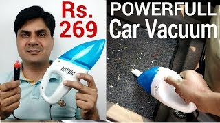 Review Powerfull Car Vacuum Cleaner Rs 269 Only