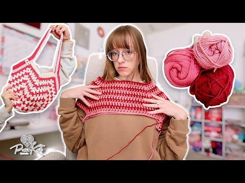 Can't go wrong with PINK - Valentine's Crochet Part 3 | PassioKnit Vlog