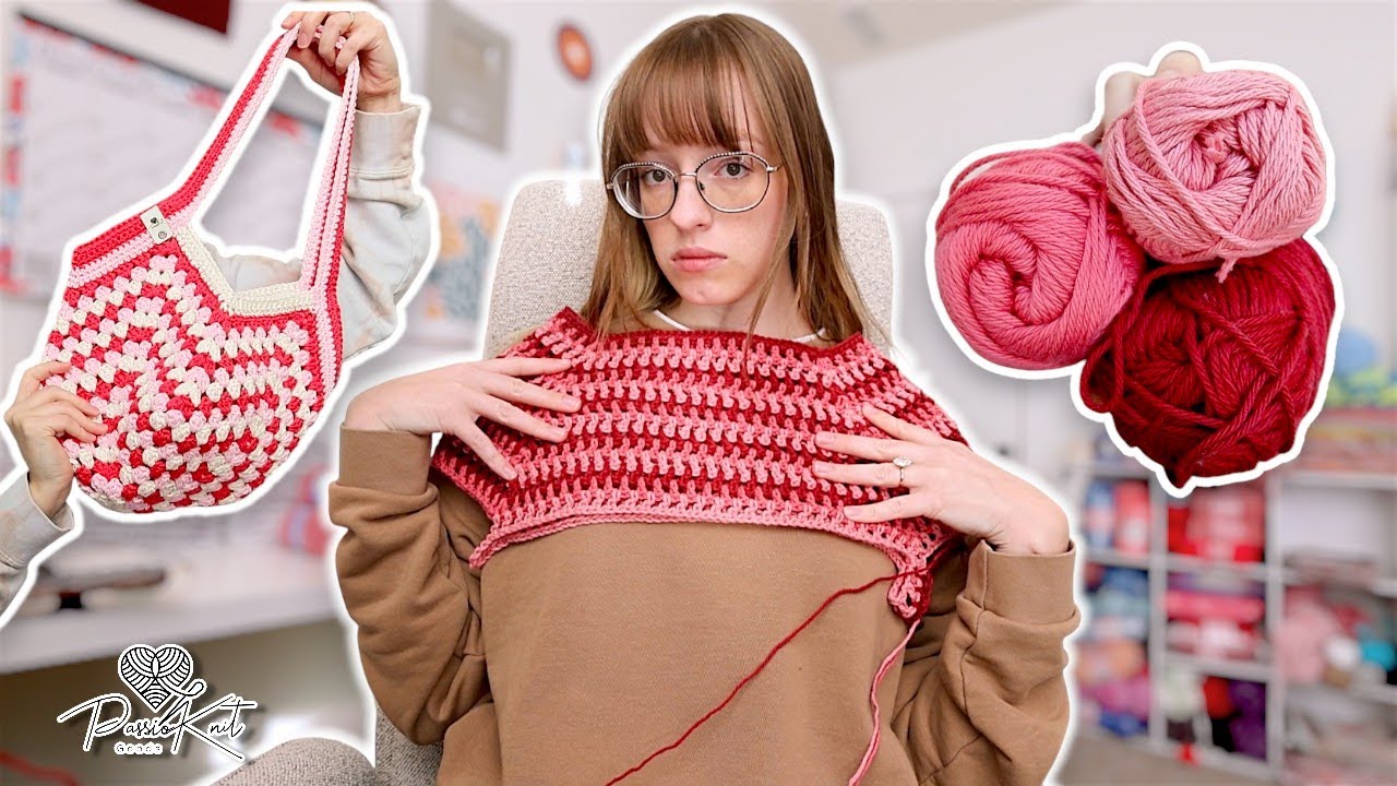 Can't go wrong with PINK - Valentine's Crochet Part 3 | PassioKnit Vlog
