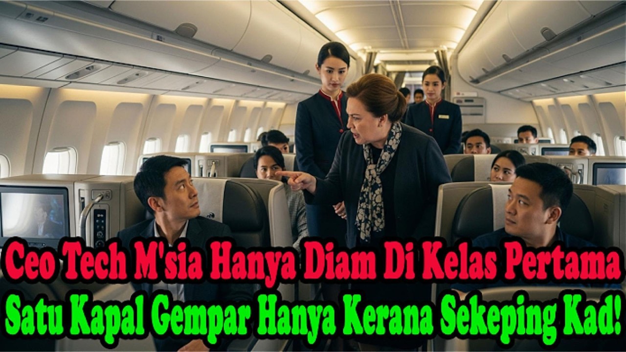 Eksekutif Teknologi Malaysia Yang Senyap Di Kelas Pertama, Gegarkan Kabin Hanya Dengan Sekeping Kad!