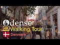 ⁴ᴷ⁶⁰ Walking in Odense: Odense City Hall to Monk Moses | Odense City Center | Walking in Denmark