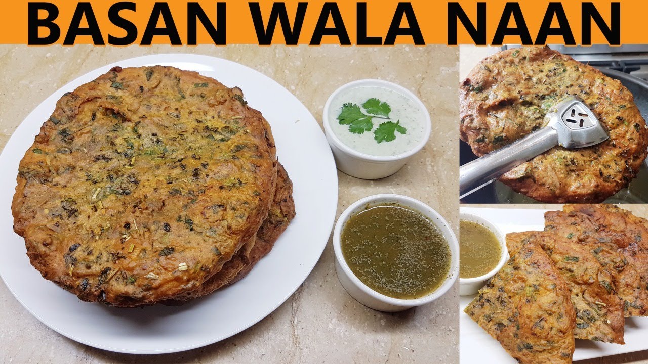 BASAN WALA NAAN - NAAN PAKORA RECIPE - DHABA STYLE BASAN NAAN RECIPE by Cooking Closet