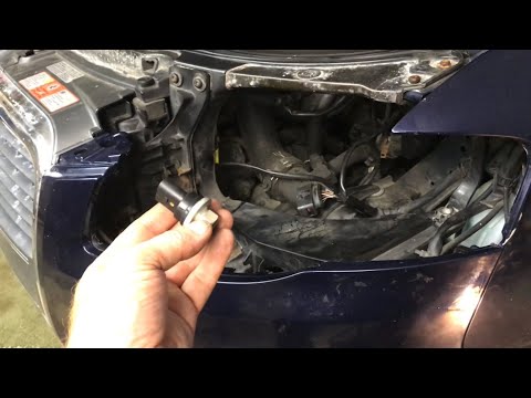 removing G65 air conditioning pressure sensor “WITHOUT” taking off bumper (audi a4 5K0959126)