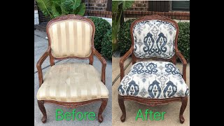 DIY  How to Reupholster a Chair