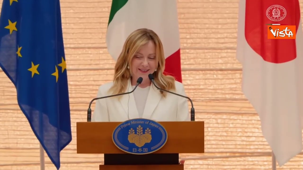 Giorgia Meloni in Giappone: "Ganbaru! La trovo una parola molto affascinante"