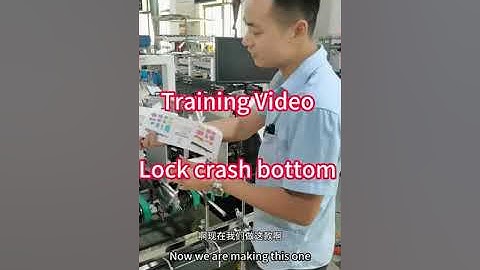 Training Video-How to make lock bottom XIESHUN  XS850 folder gluer machine #boxgluingmachine