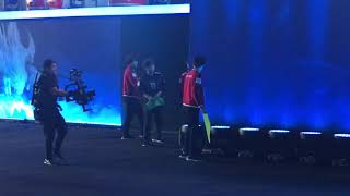 Behind the Scenes for Eyes on Worlds Episode 4 of Faker (SKT) walk off Stage