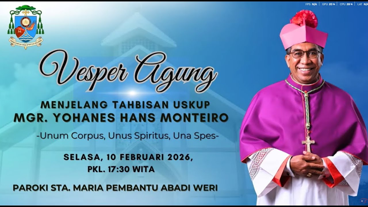 Vesper Agung Tahbisan Uskup Larantuka