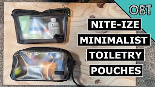 Two Minimalist Waterproof Toiletry Pouches (NiteIze RunOff 311 and RunOff Toiletry Bag)