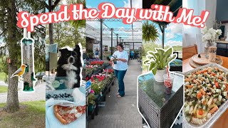Spend the Day with Me: Garden Shopping, Bird Feeder Setup, Pasta Salad Recipe, DIY Teacher Gift