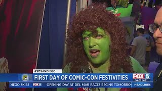First Day Of Comic-Con Festivities