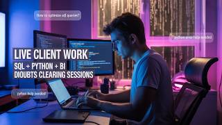 🔴 LIVE | Data Analyst Freelance Work + SQL Power BI Python Doubt Solving