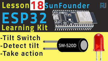 ESP32 Tutorial 18 - Detecting Tilt using ESP32 | SunFounder