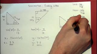 Trigonometry Basics : how to find missing sides and angles easily (6 Golden Rules of SOHCAHTOA)