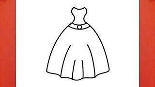 HOW TO DRAW PRINCESS DRESS