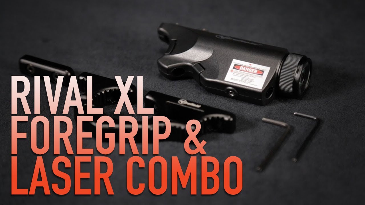 Laser Rival Rival XL Foregrip Flashlight Laser Combo Kit - YouTube