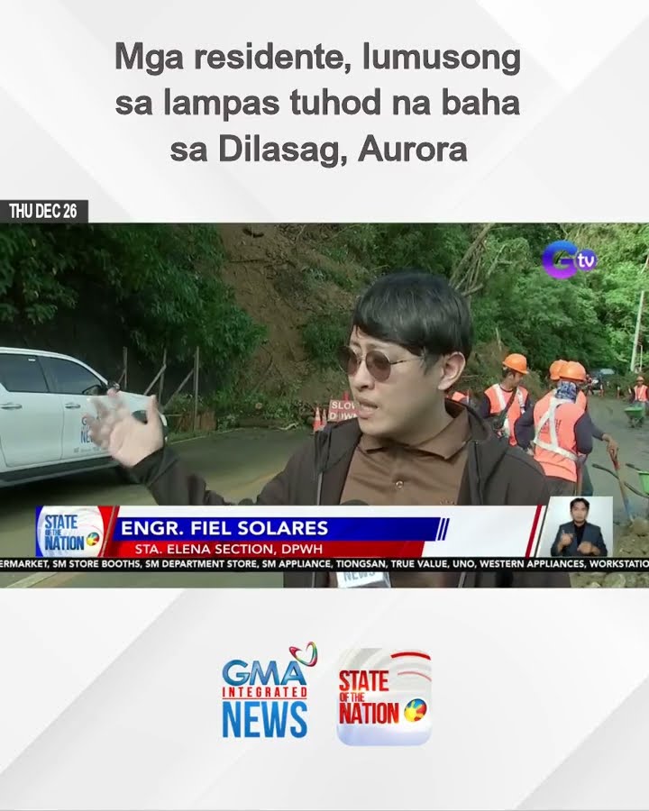Mga residente, lumusong sa lampas tuhod na baha sa Dilasag, Aurora | SONA