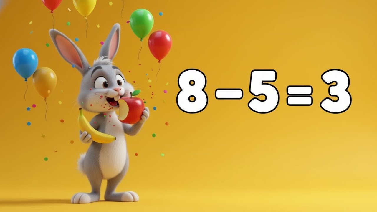 Subtraction Skills  - Colorful Math For Young Learners 