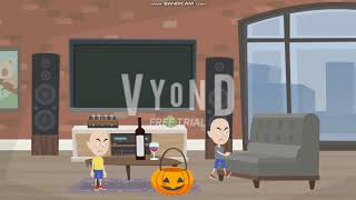 Classic caillou eats cayloos halloween candy/ grounded until 2020