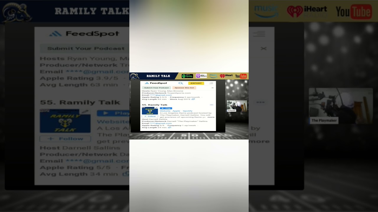 Honored and blessed to be ranked #55 on Feedspot Top 100 Los Angeles Podcasts 