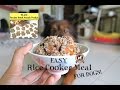 Easy Rice Cooker Recipe Meal for Dogs! (and recipe book sneak peeks!)