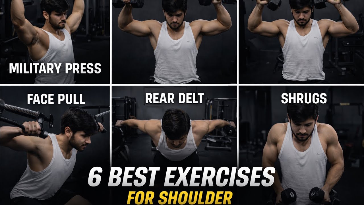 6 Best Exercise For Bigger Shoulder                            