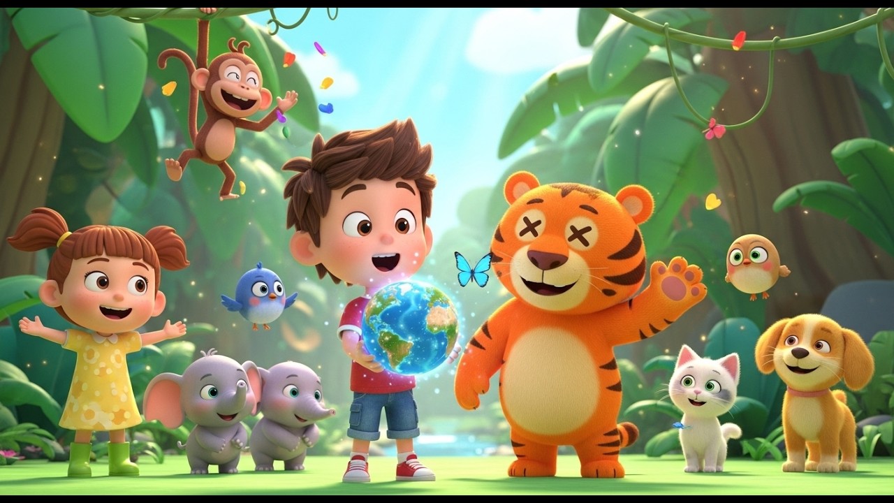 Kiddoo The Green Planet ABCs 🌍 Nature Alphabet Song for Kids | Learn Animals ...